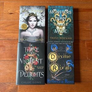 Hardcover YA Book Set — Divine Rivals, These Violent Delights, Monsters Born